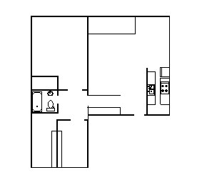 3 bedroom 1 bathroom floorplan